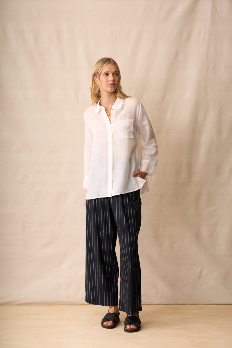 Neris | Drew Shirt - White