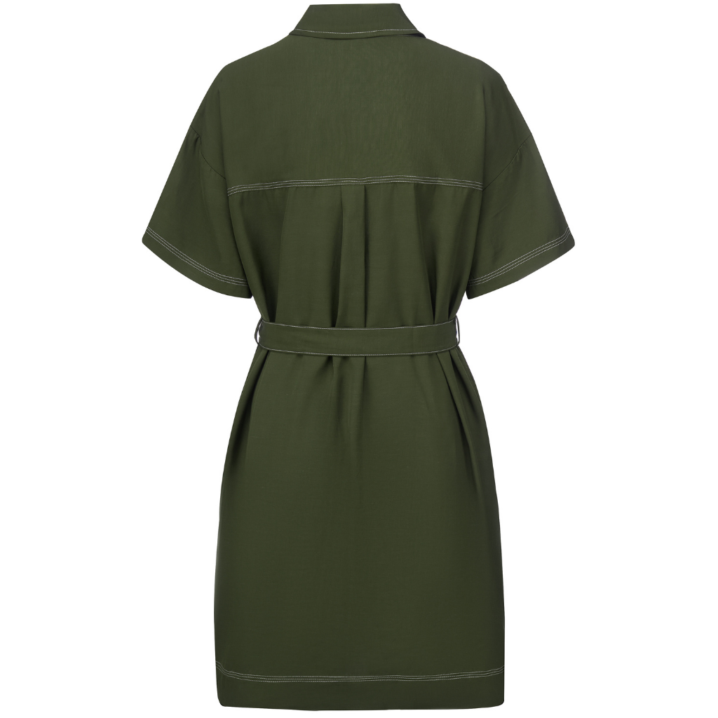 Moke | Cora Shirt Dress - Bonsai