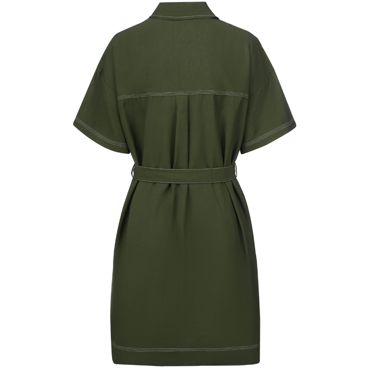 Moke | Cora Shirt Dress - Bonsai