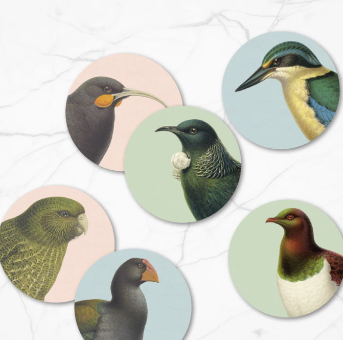 Hushed Birds Set of 6 Placemats