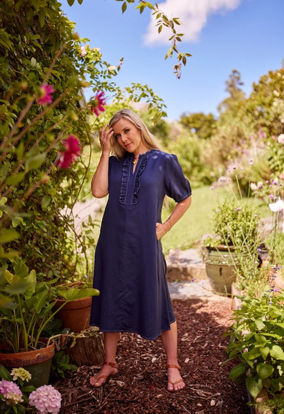 Belle Dress - Indigo