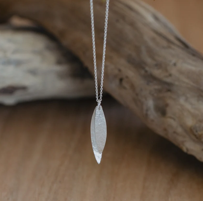 Kauri Leaves Necklace (Heritage) - Stg Silver