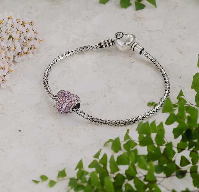 Charm Heart of Courage cz