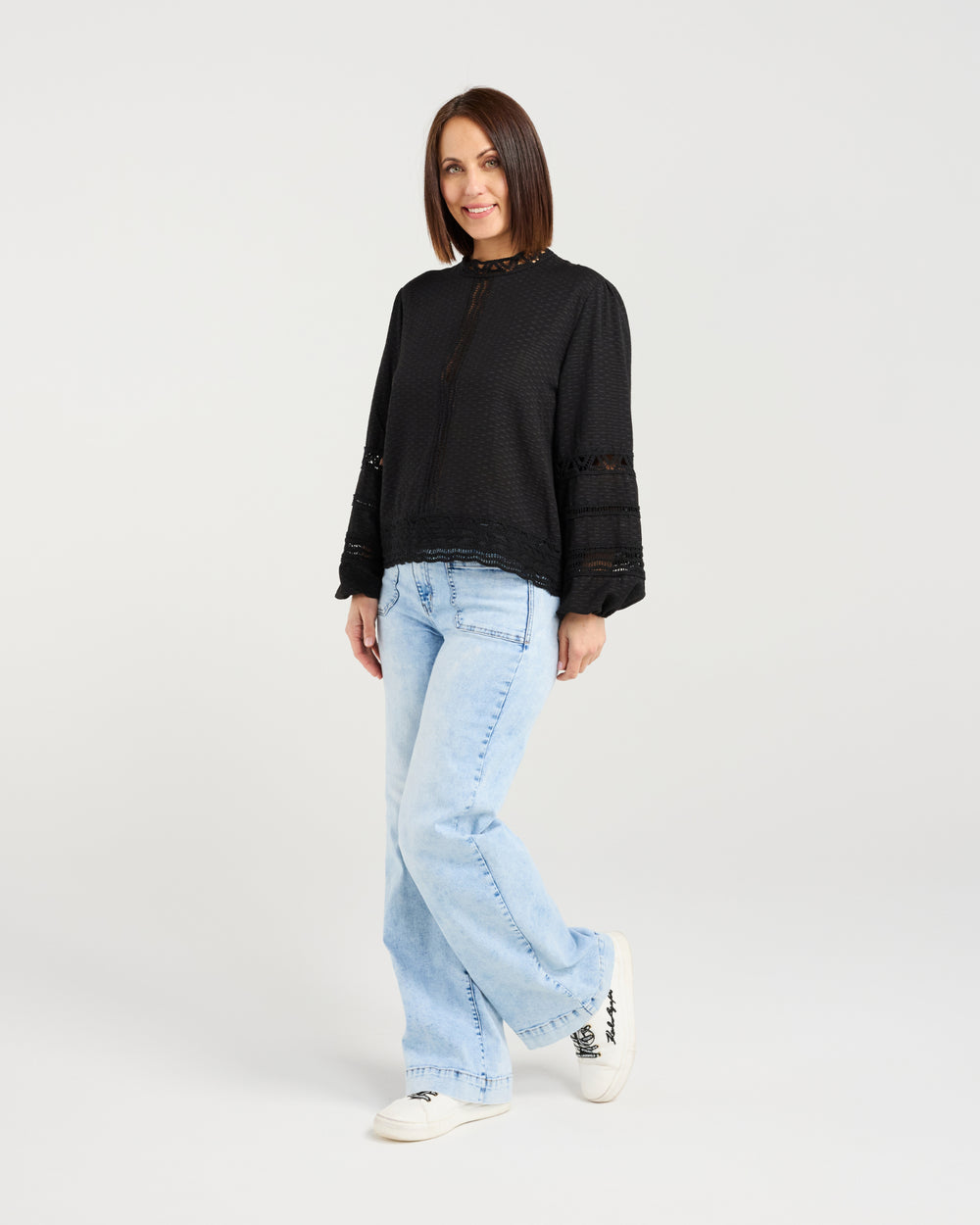 Seduce | Amira Top - Black - Side View