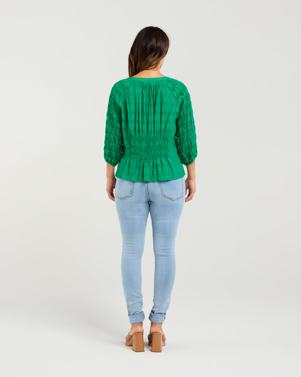 Seduce Grace Top Green Back View