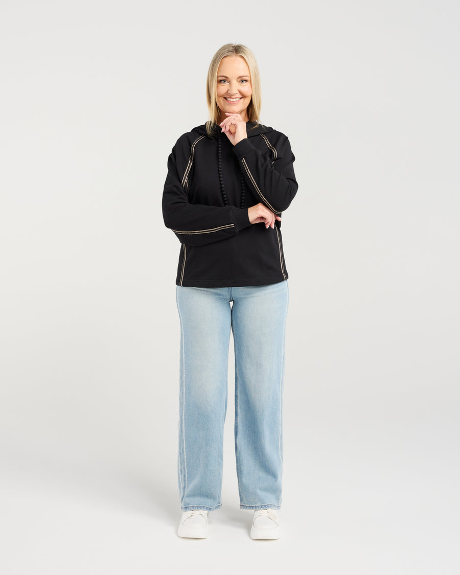 Seduce | Odette Sweat - Black - Front