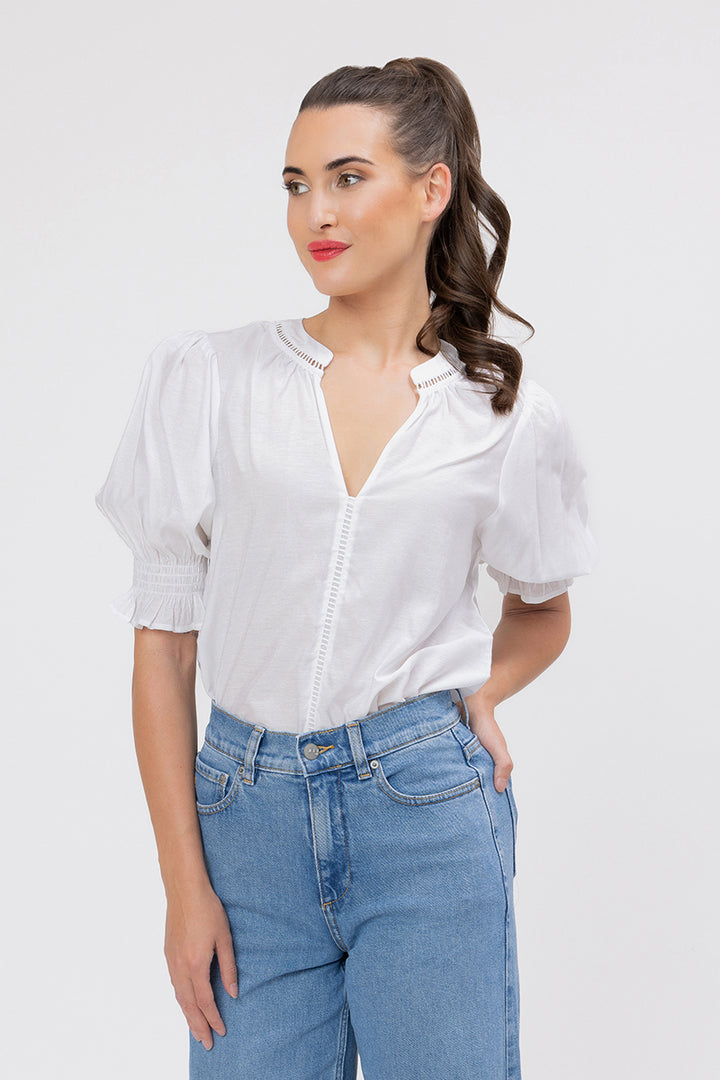 Seeking Lola | Addyson Top White Texture