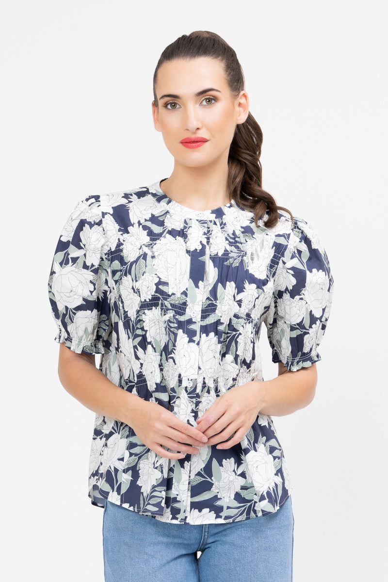 Seeking Lola | Bonita Top Midnight Sage