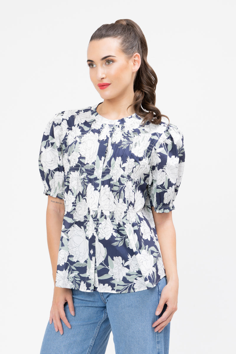Seeking Lola | Bonita Top Midnight Sage - Side 2