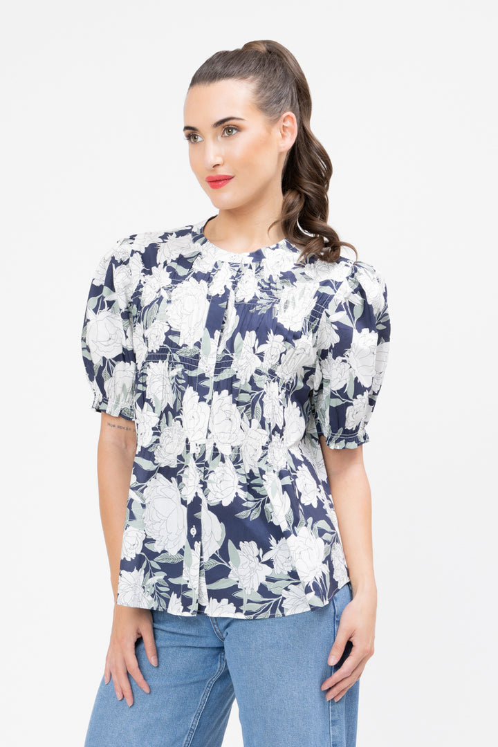 Seeking Lola | Bonita Top Midnight Sage - Side 2