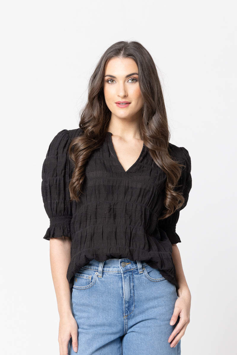 Seeking Lola | Butterfly Top - Black