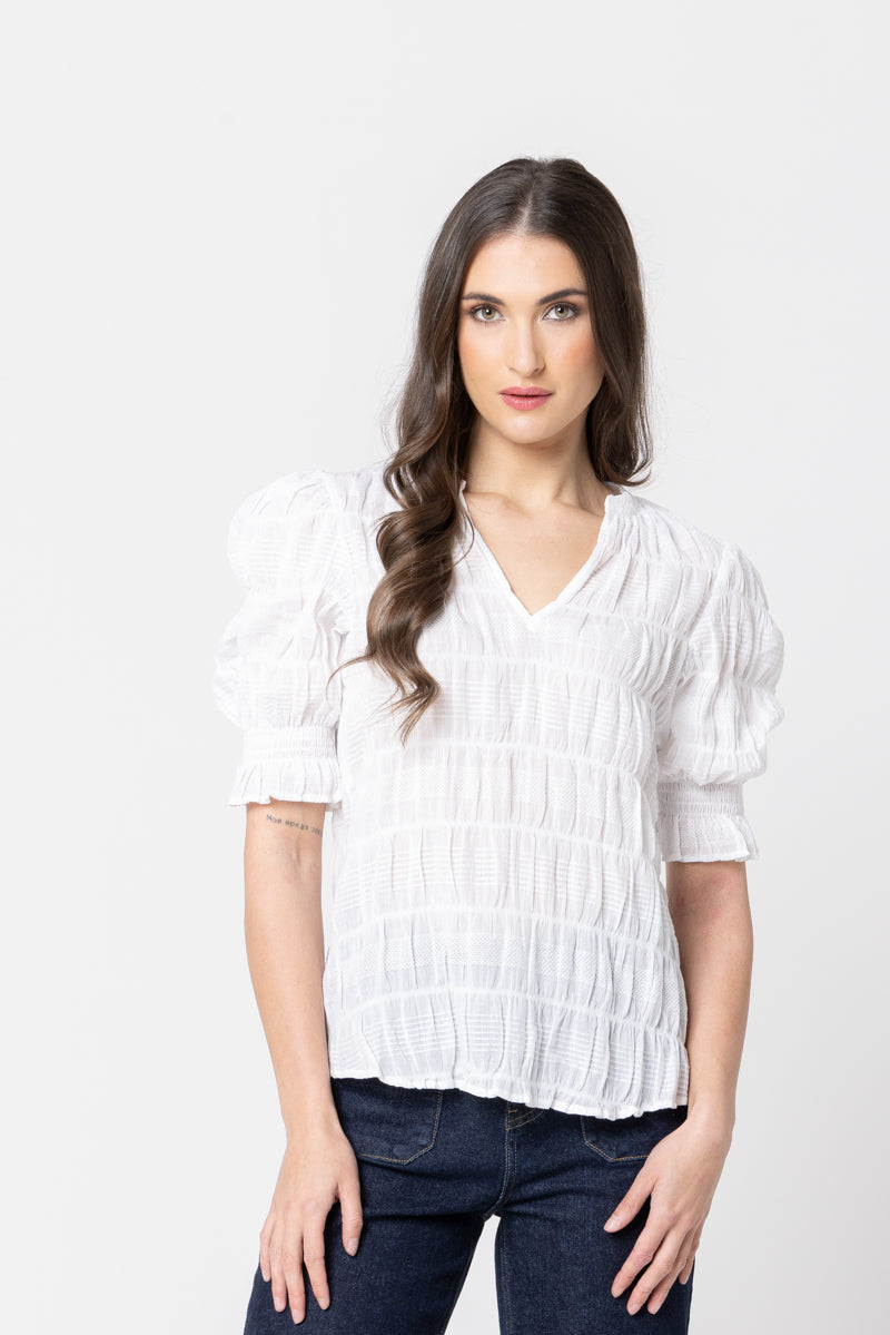 Seeking Lola | Butterfly Top - White