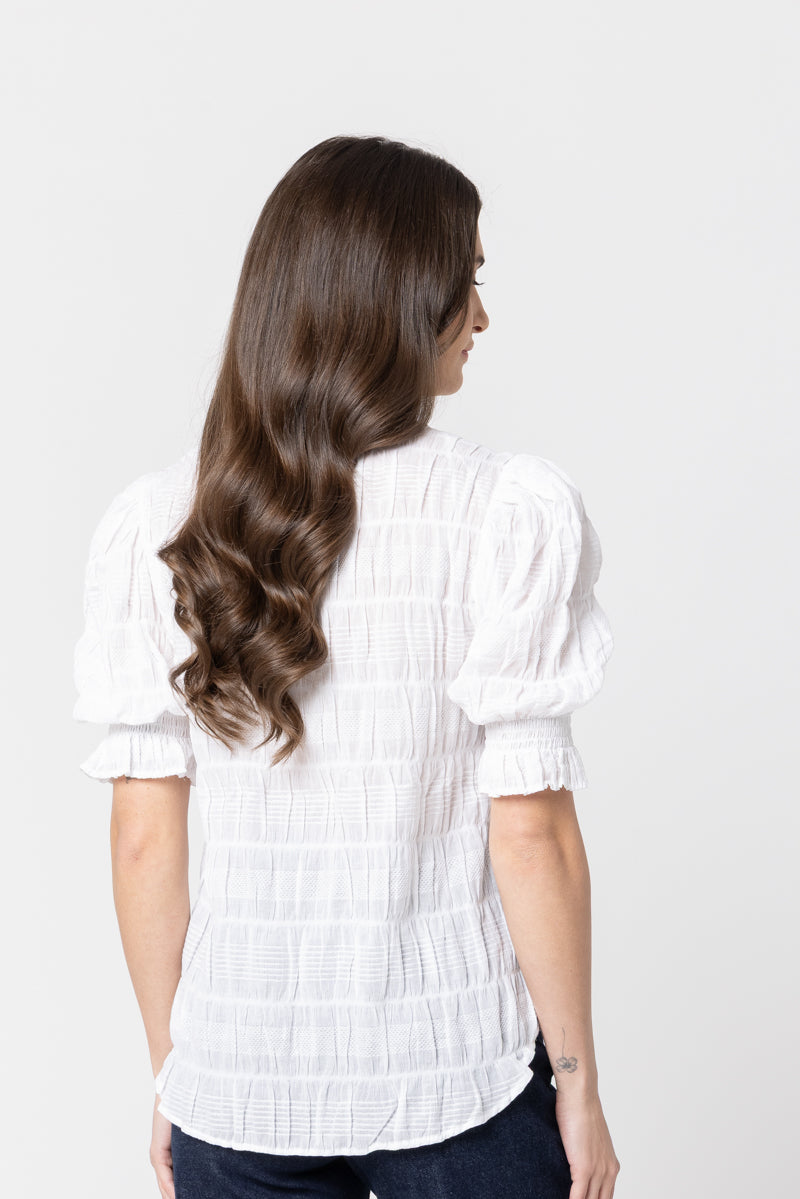 Seeking Lola | Butterfly Top - White - Back View