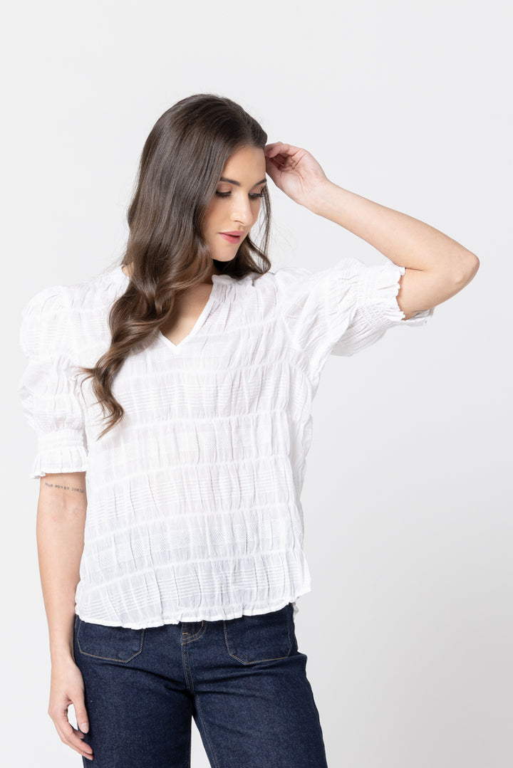 Seeking Lola | Butterfly Top - White 2