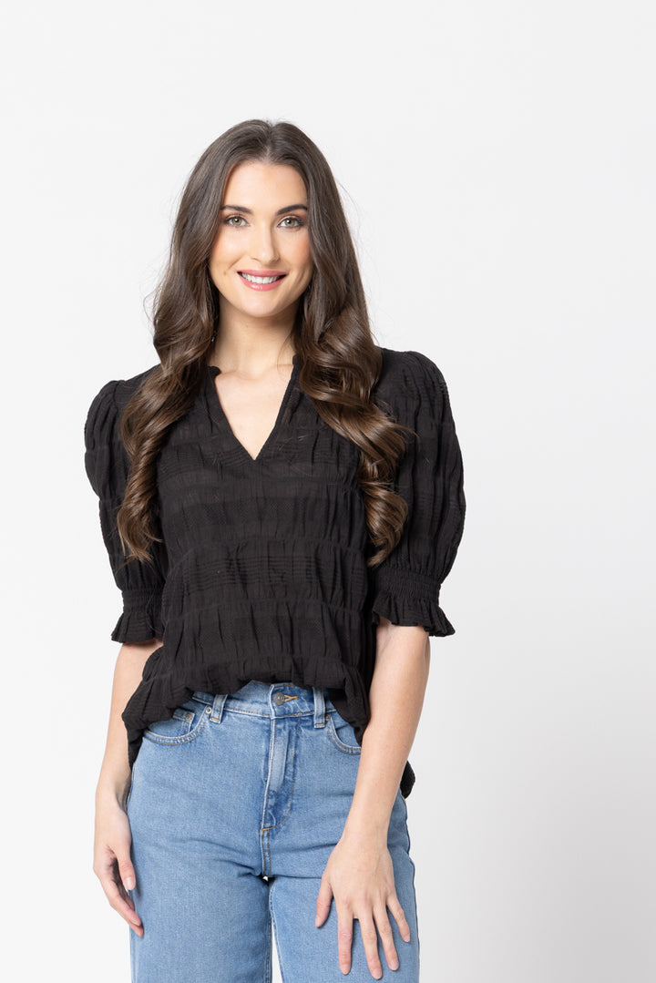 Seeking Lola | Butterfly Top - Black