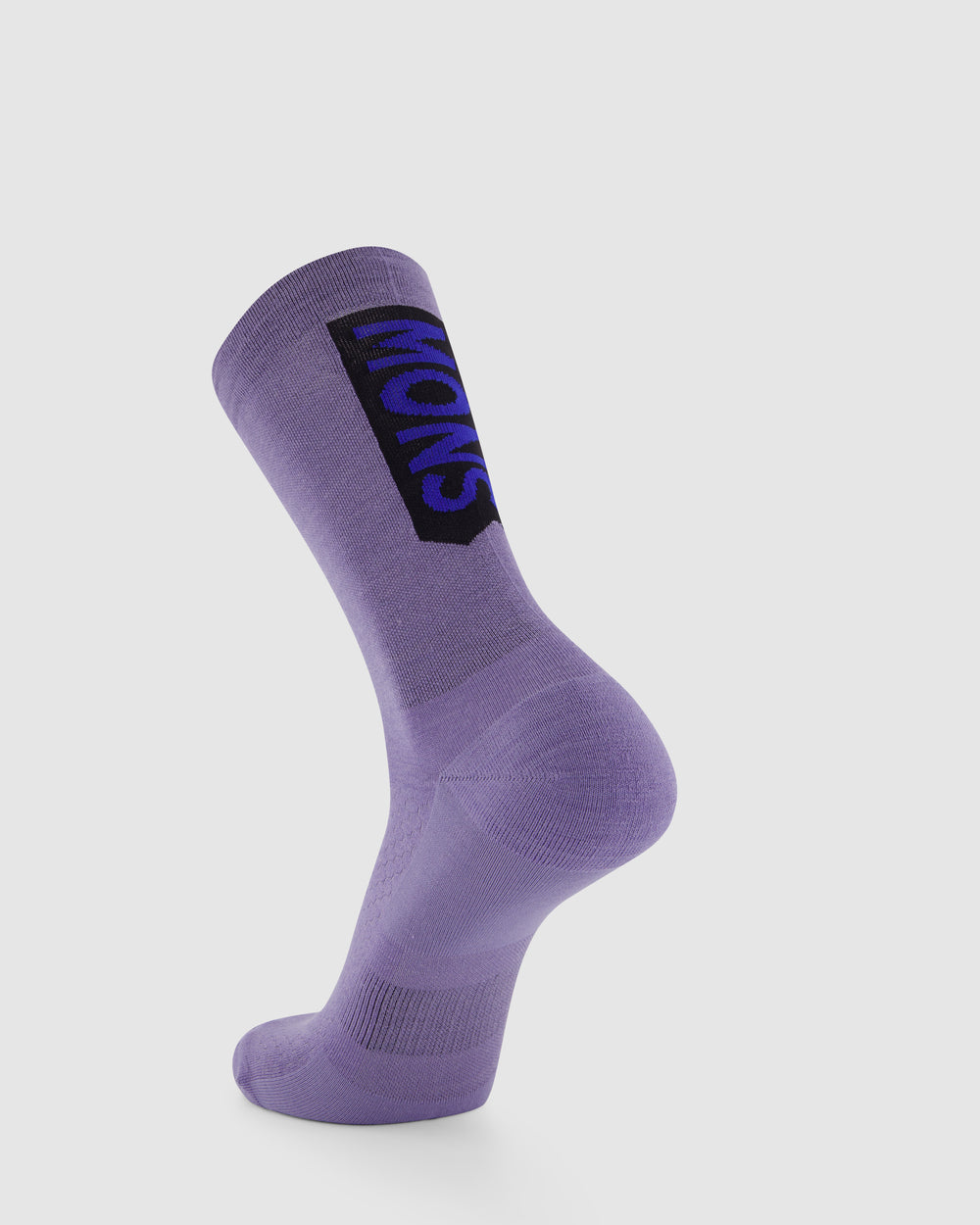 Mons Royale unisex merino crew sock in blue granite.