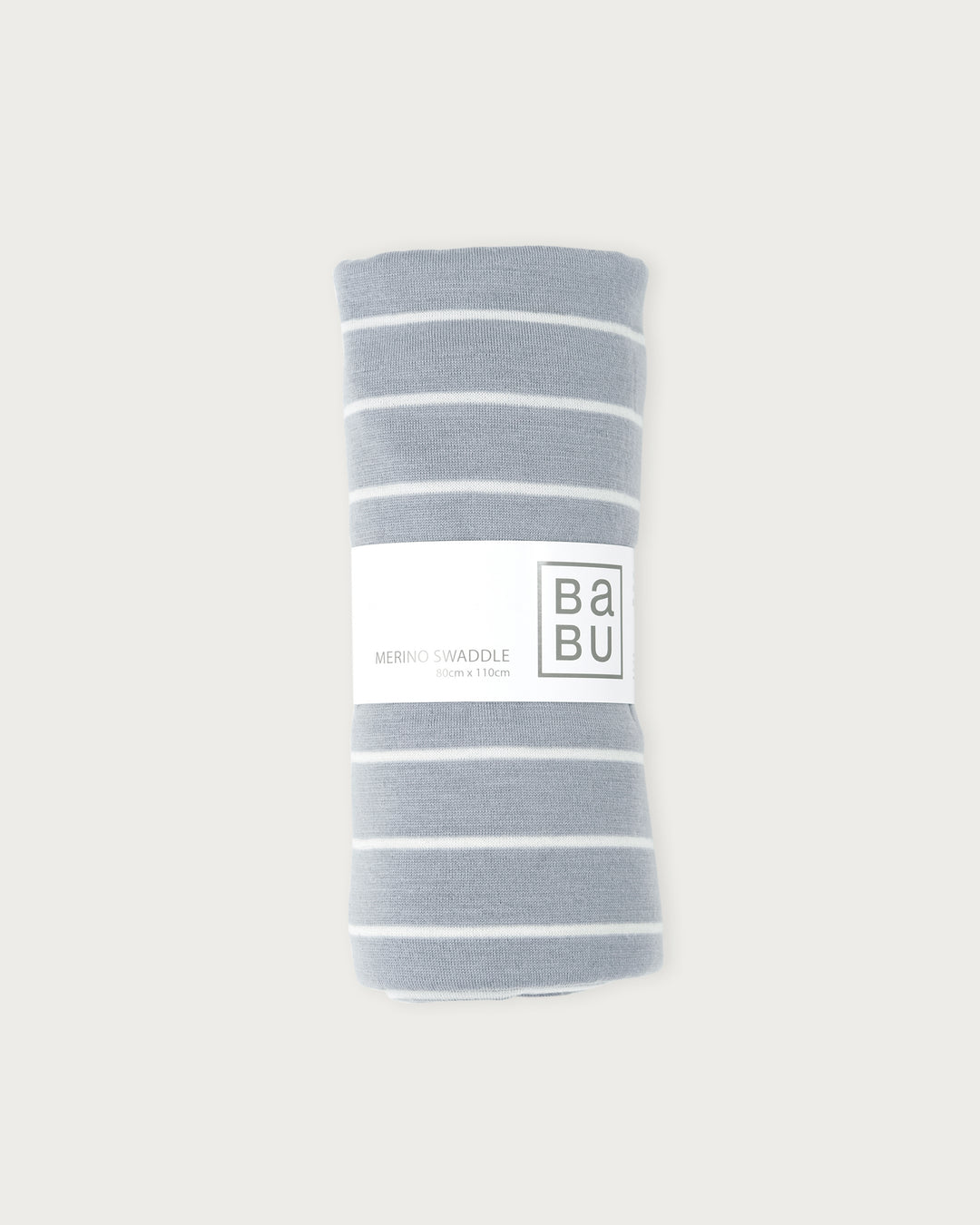 Merino Swaddle Wrap Periwinkle Stripe