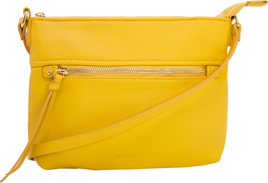 A bright yellow Thorndon Cross Body Bag - Mustard