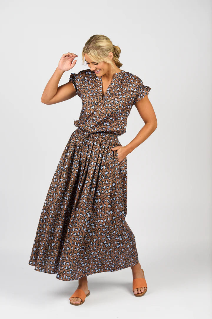 Vassalli Elastic Waist Maxi Skirt Nala Side