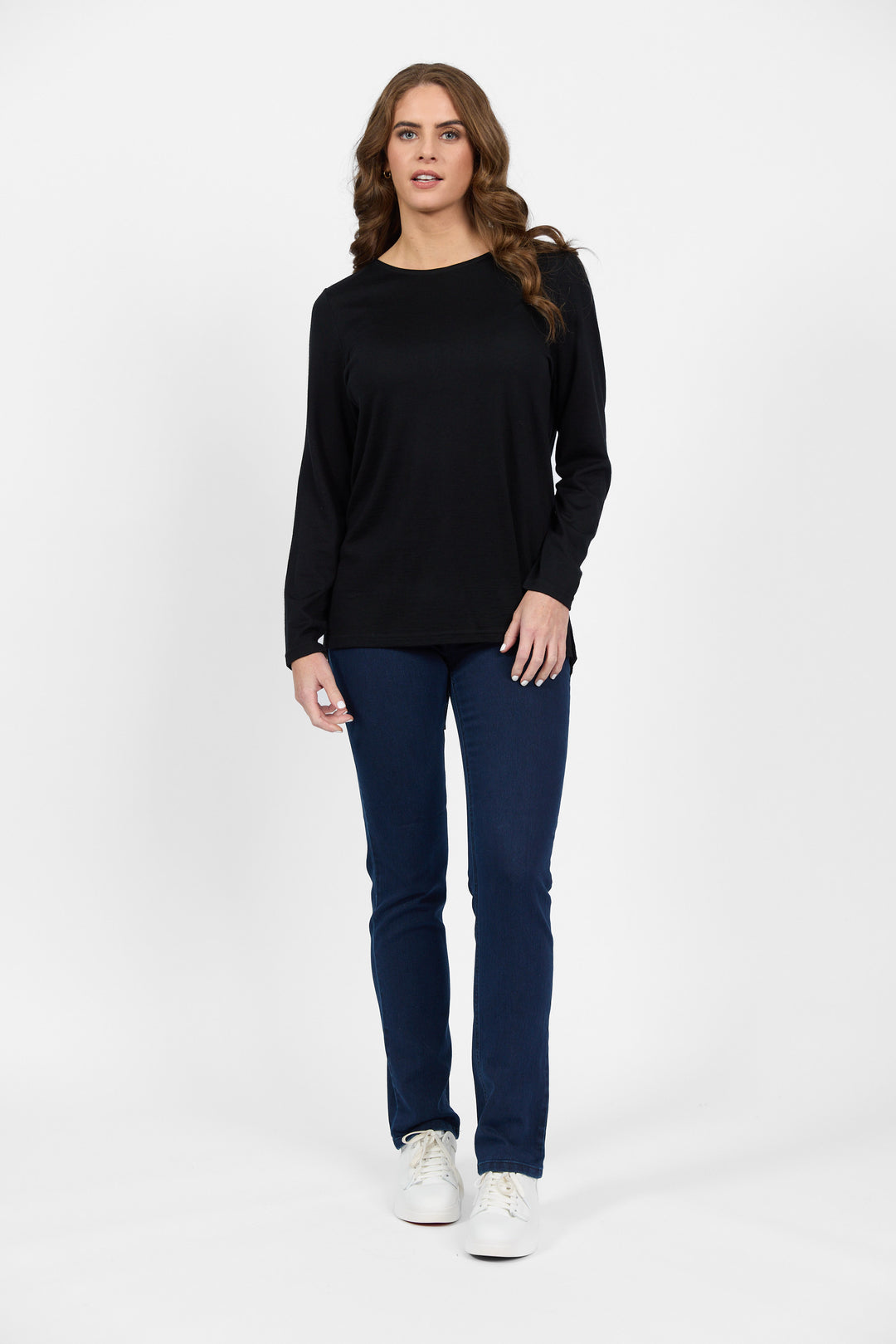 Vassalli Merino Long Sleeve with Back Button