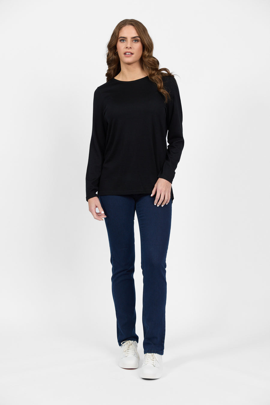 Vassalli Merino Long Sleeve with Back Button