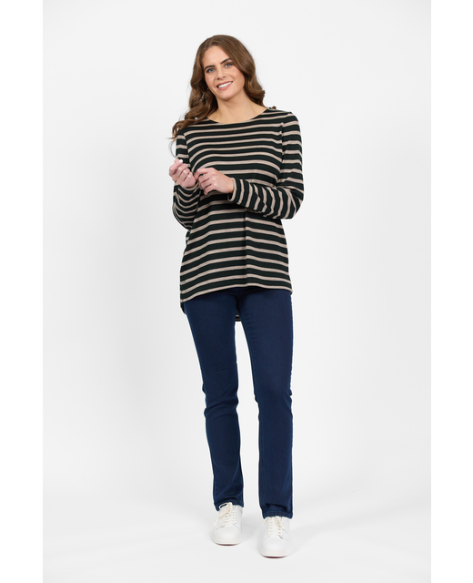 Vassalli Merino Long Sleeve with Back Button