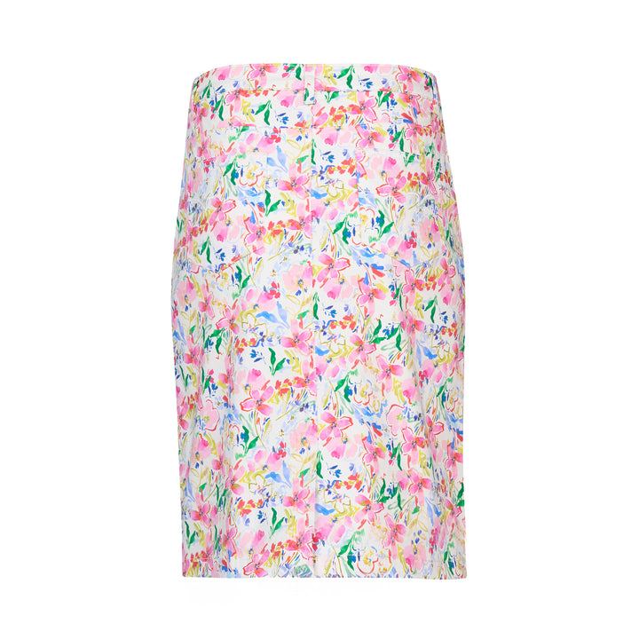 Vassalli | Printed Lightweight Skirt - Porto - Back View No Model