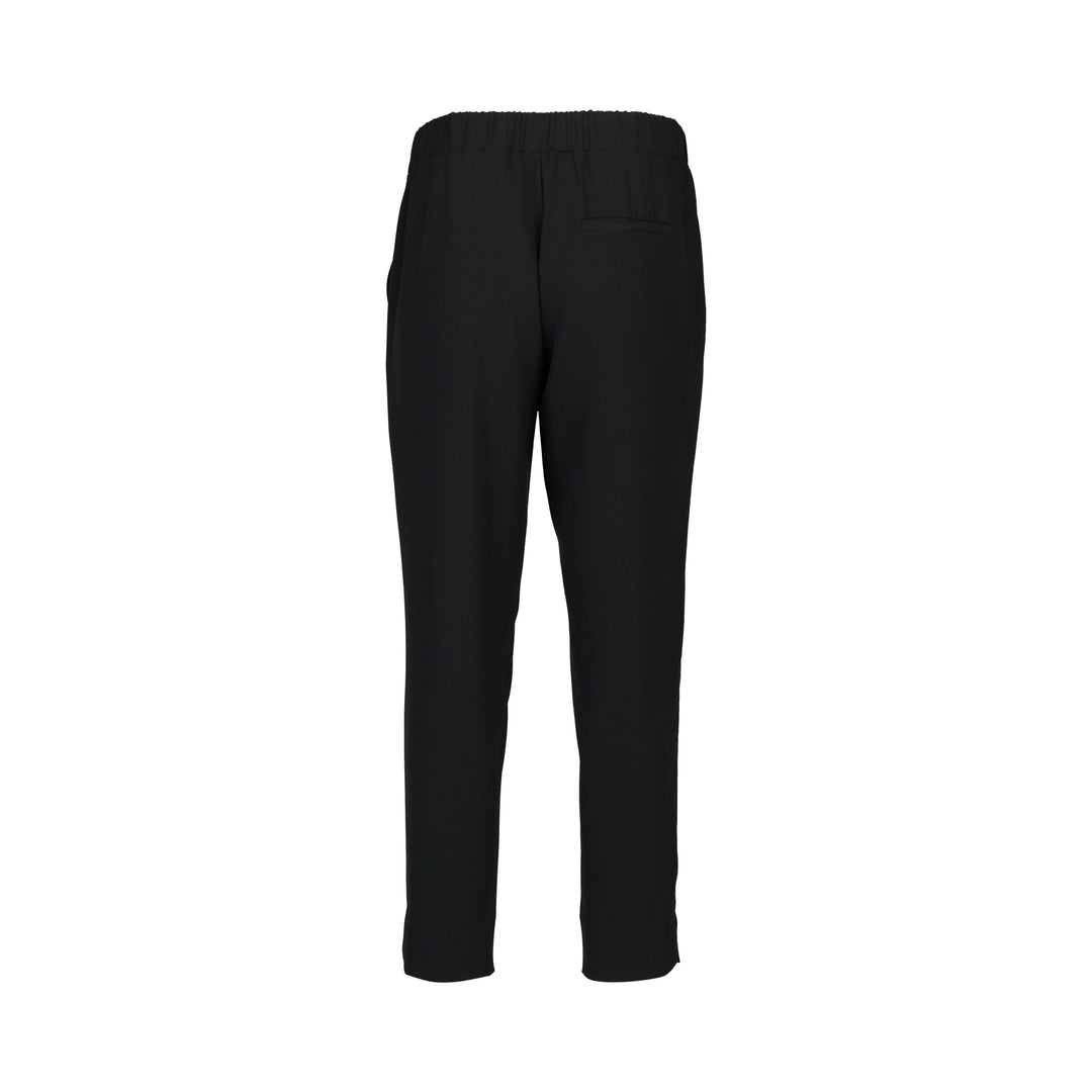 Vassalli Relaxed Leg Ankle Grazer Black - Just Pants - Back View