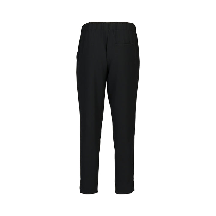 Vassalli Relaxed Leg Ankle Grazer Black - Just Pants - Back View