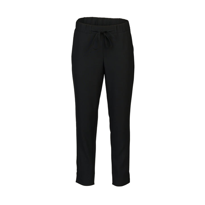 Vassalli Relaxed Leg Ankle Grazer Black - Just Pants - Front