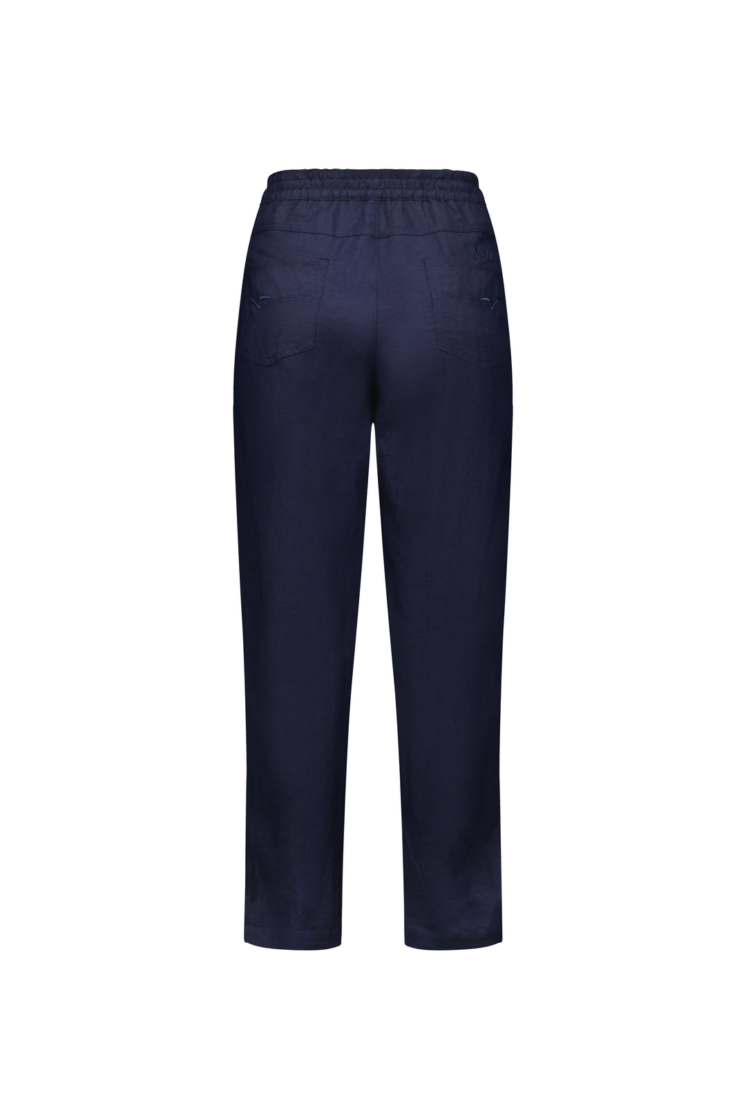 Vassalli Slim Leg Ankle Grazer Ink Just Pants Back View 