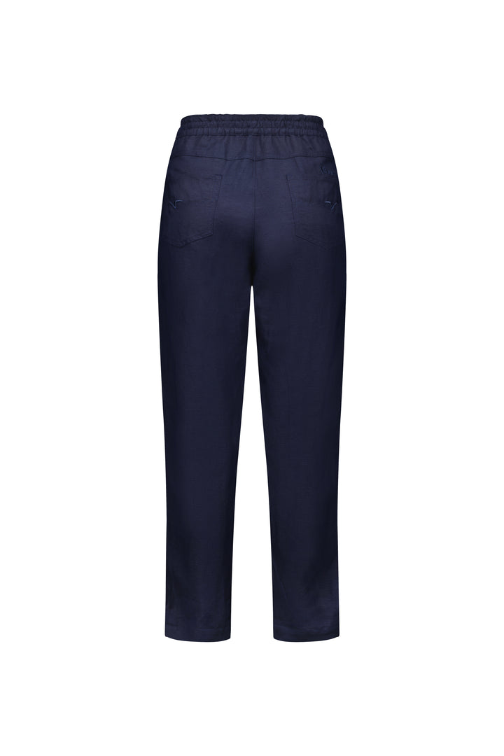 Vassalli Slim Leg Ankle Grazer Ink Just Pants Back View 