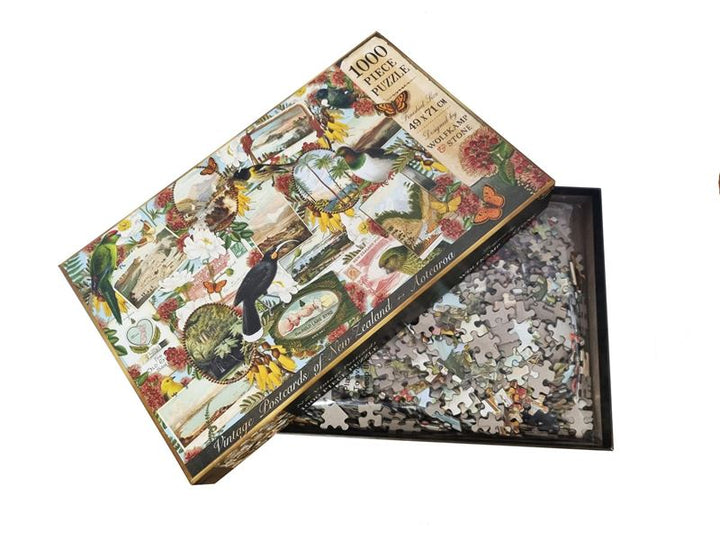 Puzzle Birds & Postcard (1000 Piece)