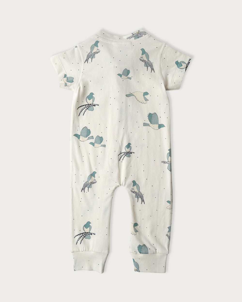 All-in-One Short Sleeve Bodysuit Kereru 0–3 Months