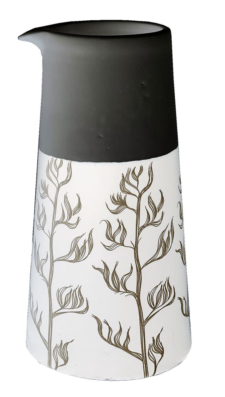 Jug Harakeke Black on White