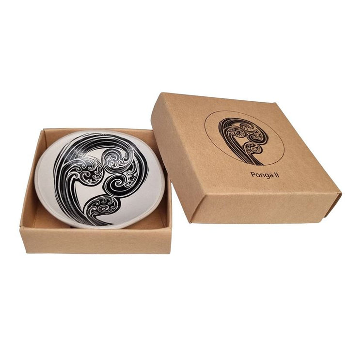 Bowl 7cm Ponga Black and White