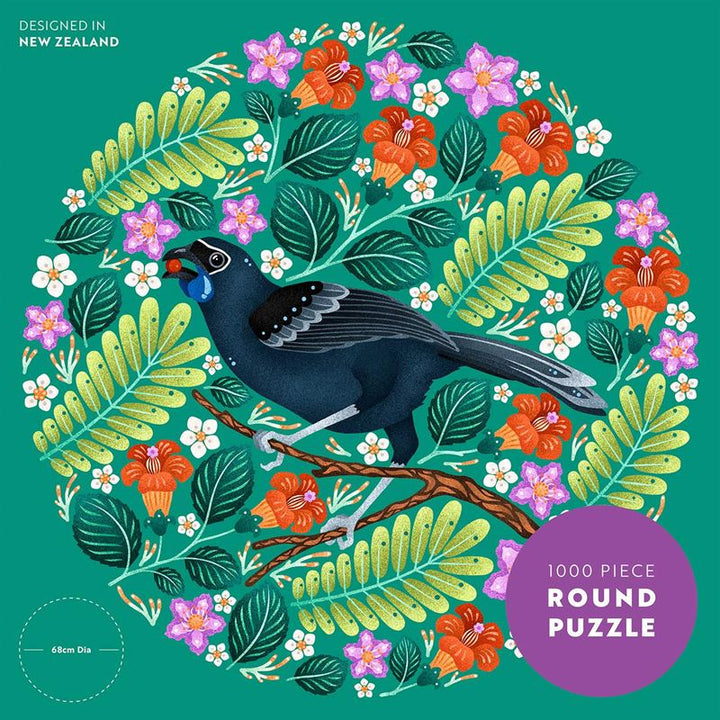 Kokako Round 1000 Piece Puzzle