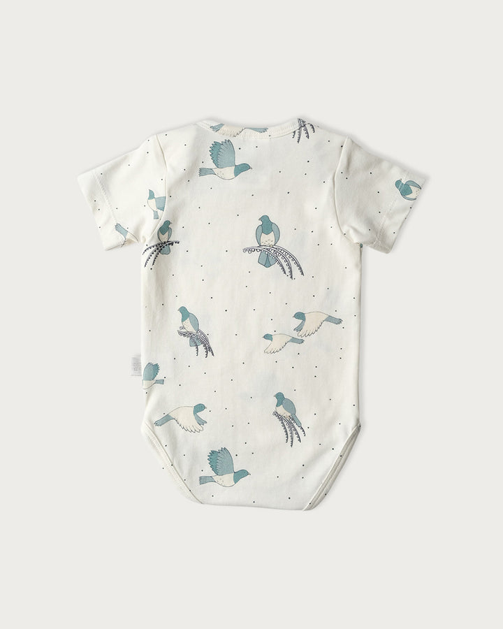 Short Sleeve Bodysuit Kererū 6-12 Months