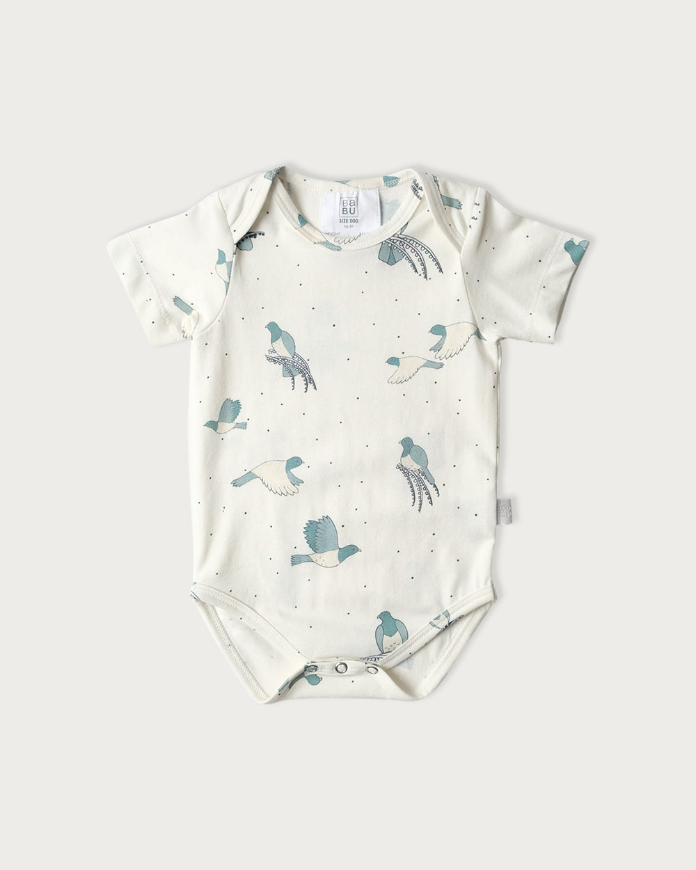 Short Sleeve Bodysuit Kererū 6-12 Months