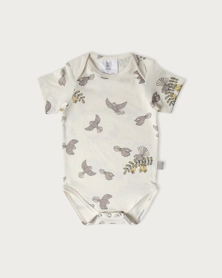 Short Sleeve Fantail Bodysuit 0–3 Months