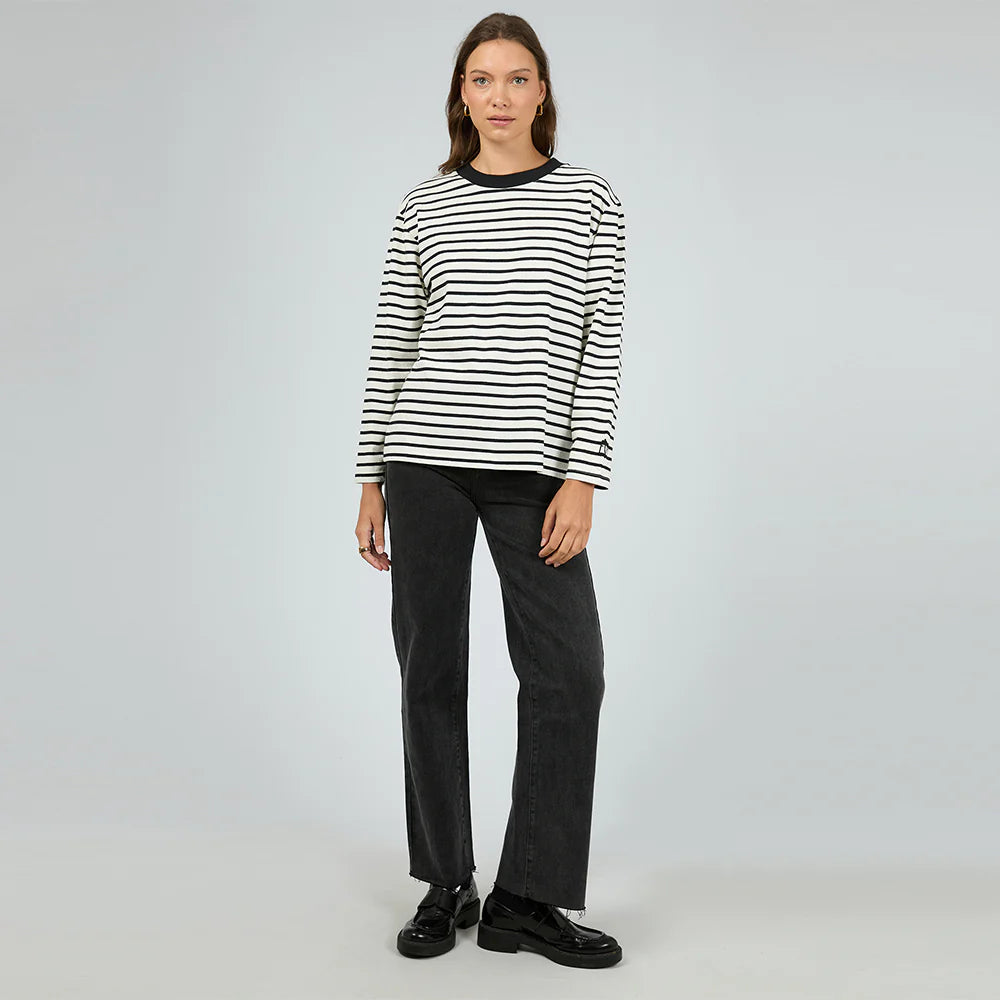 Eve Basic Stripe L/S Tee