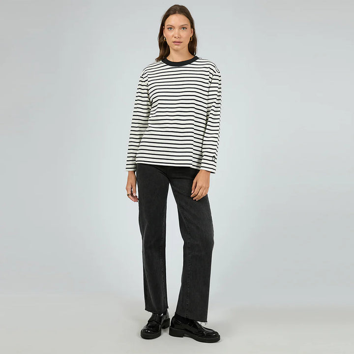 Eve Basic Stripe L/S Tee