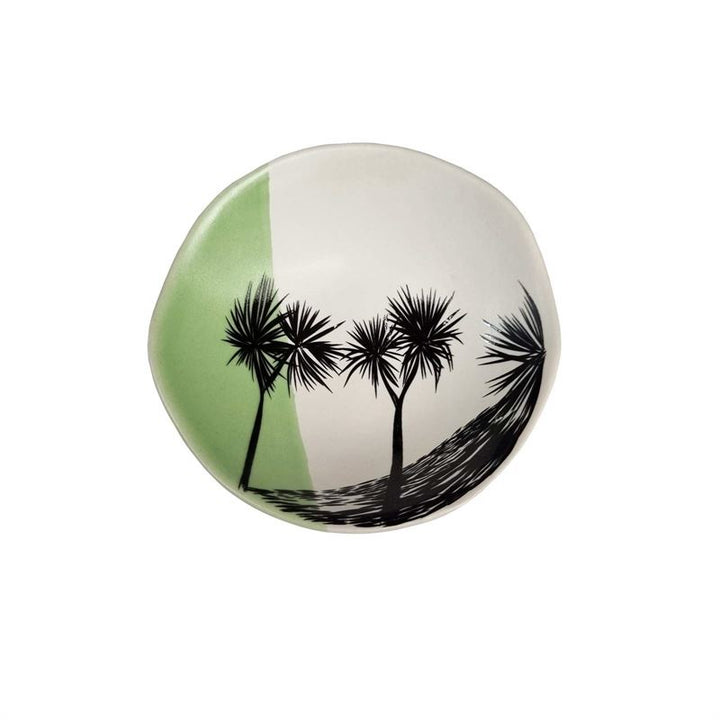Bowl 7cm Cabbage Tree Dipped Green