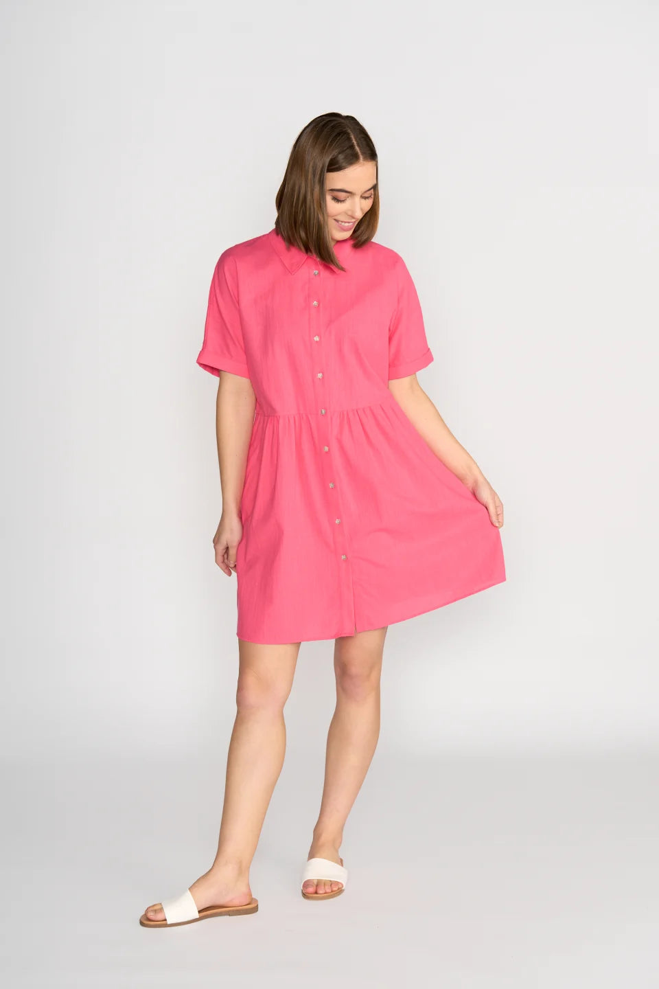 Knewe | Cocoon Dress - Raspberry