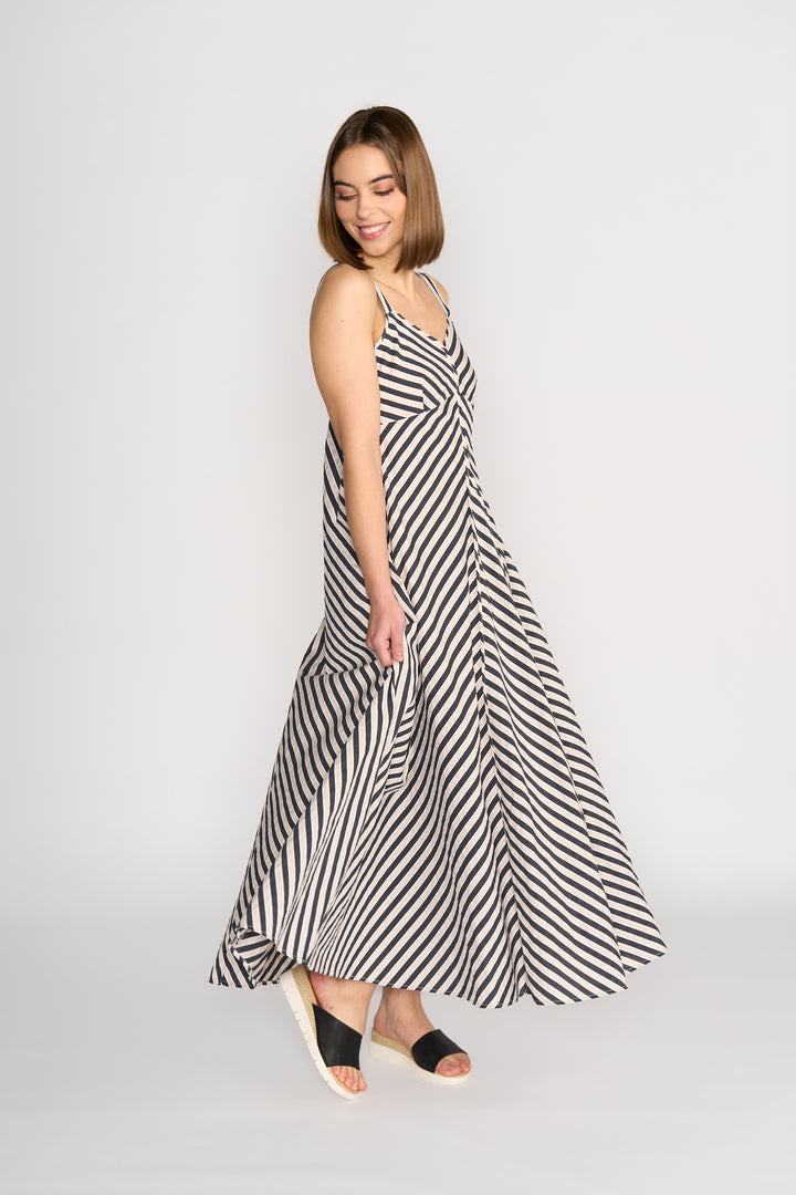 Gala Dress - Black/Ecru