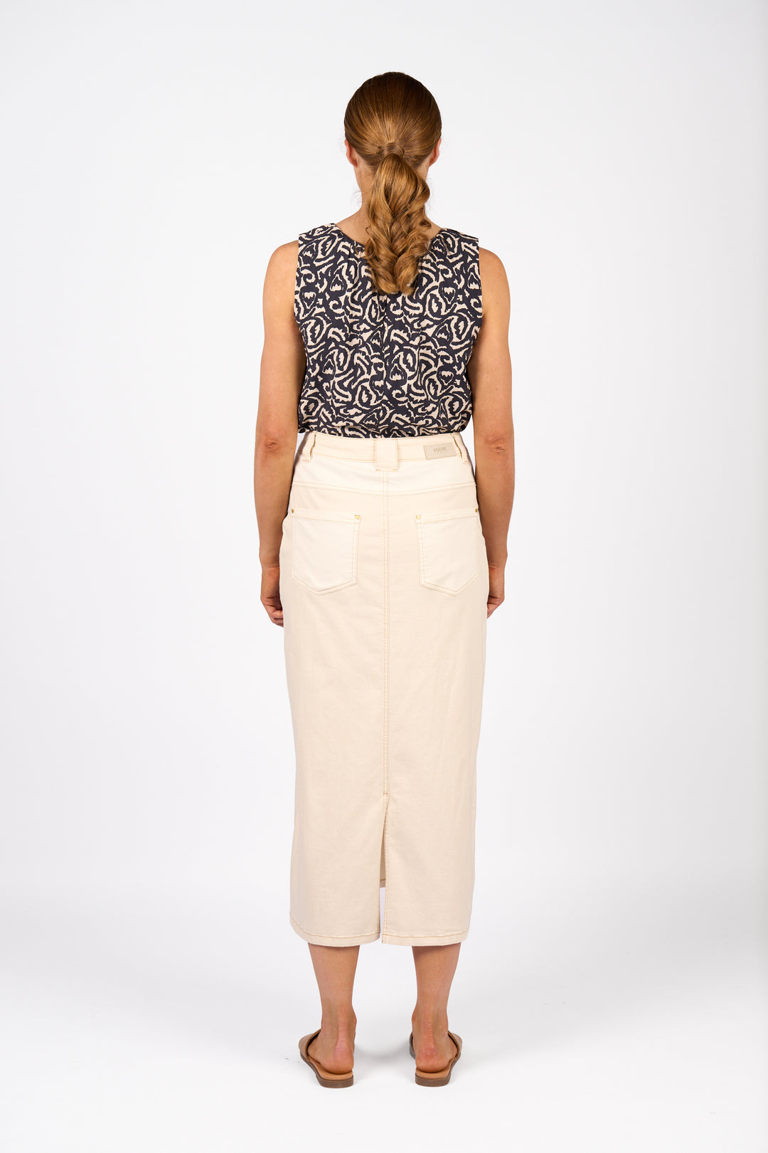 Knewe | Spin Skirt - Natural Denim