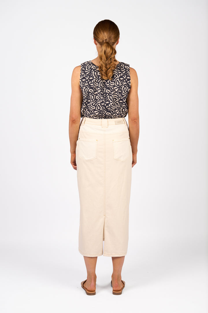 Knewe | Spin Skirt - Natural Denim