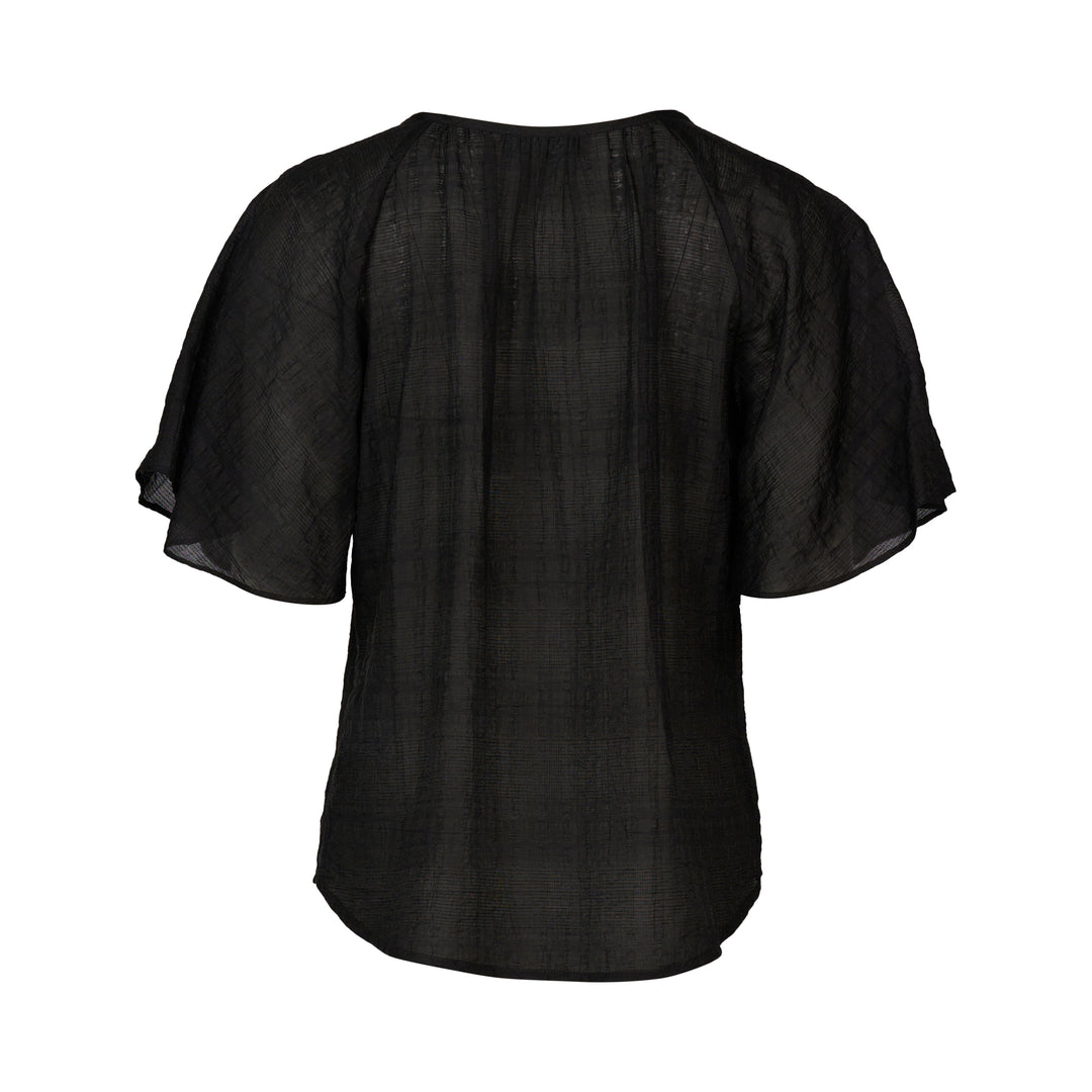 Knewe | Hazel Top - Black Texture