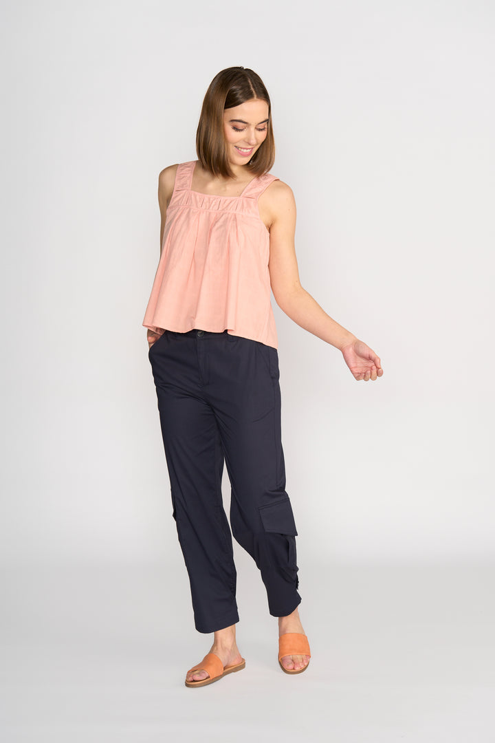Knewe | Evolve Top - Coral Check