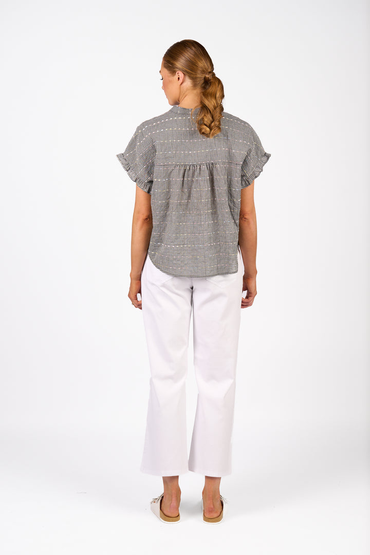 Addison Top - Black Check